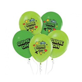 Balon gumowy Godan Game on, 5 szt. zielony 300mm 12cal (GZ-GAMO) Godan