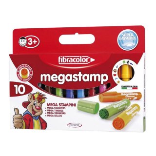 Mazaki olbrzymy Fibracolor Mega Stamp 10 sztuk Fibracolor