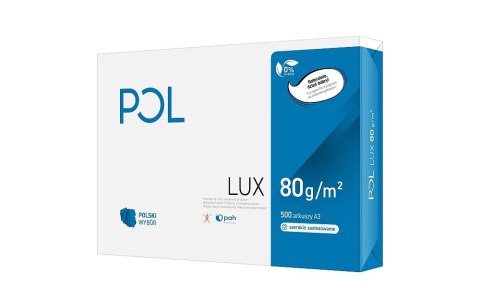 Papier ksero Pol lux A3 biały 500k. 80g Pol