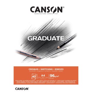 Blok artystyczny Canson Graduate A4 96g 40k (400110362) Canson