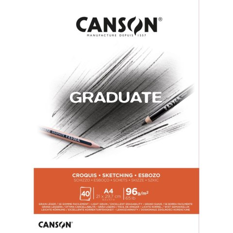 Blok artystyczny Canson Graduate A4 96g 40k (400110362) Canson