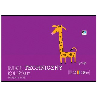 Blok techniczny Interdruk B&B KIDS A4 mix 180g 10k (BLTKA4LUXB&B) Interdruk