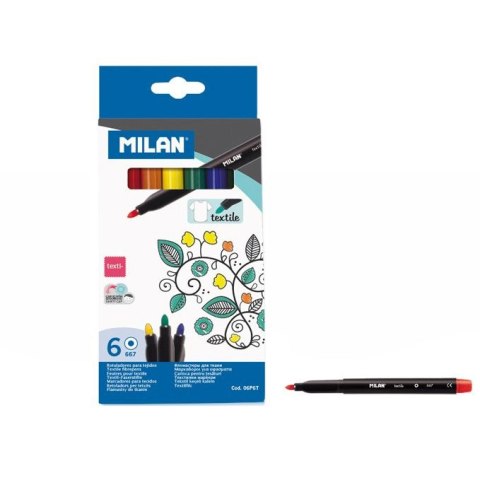 Flamaster Milan do tkanin 6 kol. (06P6T) Milan Flamaster Milan do tkanin 6 kol. (06P6T) Milan