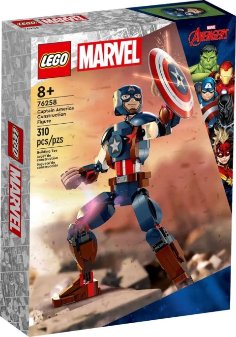 Klocki konstrukcyjne Lego Marvel Figurka Kapitana Ameryki do zbudowania (76258) Lego Klocki konstrukcyjne Lego Marvel Figurka Kapitana Ameryki do zbudowania (76258) Lego