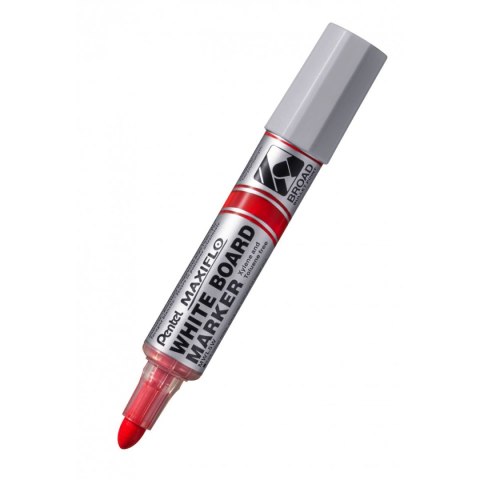 Marker suchościeralny Pentel, czerwone 3-3,3mm okrągła końcówka (MWL5W-BX) Pentel