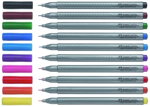 Cienkopis Grip Faber-Castell 0,4mm fioletowy (FC151637) Faber Castell