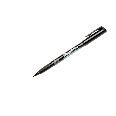 Marker permanentny Pentel czarny płaska/szpic końcówka Pentel Marker permanentny Pentel czarny płaska/szpic końcówka Pentel