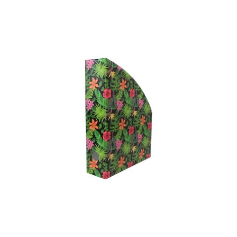 Pojemnik na dokumenty pionowy Biurfol Flowers A4 mix PVC PCW (NSE-01-20) Biurfol