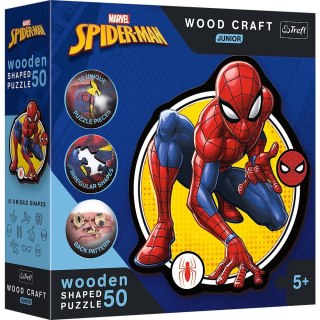 Puzzle Trefl Spiderman Drewniane Moc 50 el. (20204) Trefl