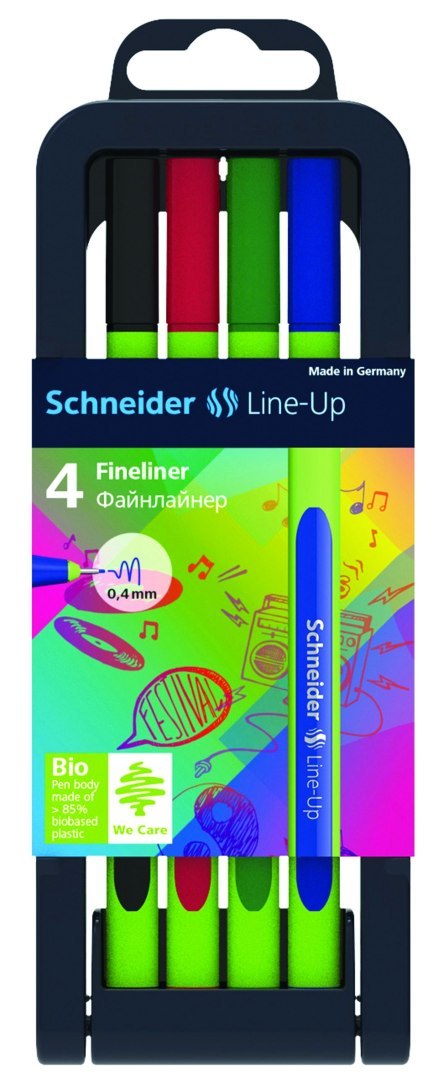 Cienkopis Schneider Line-Up mix 0,4mm 4kol. (SR191094) Schneider Cienkopis Schneider Line-Up mix 0,4mm 4kol. (SR191094) Schneider