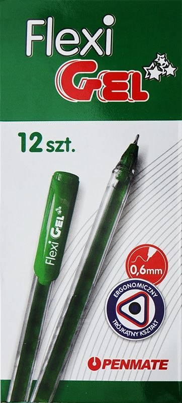 Długopis Penmate FLEXI GEL żelowy zielony zielony 0,6mm (TT8503) Penmate