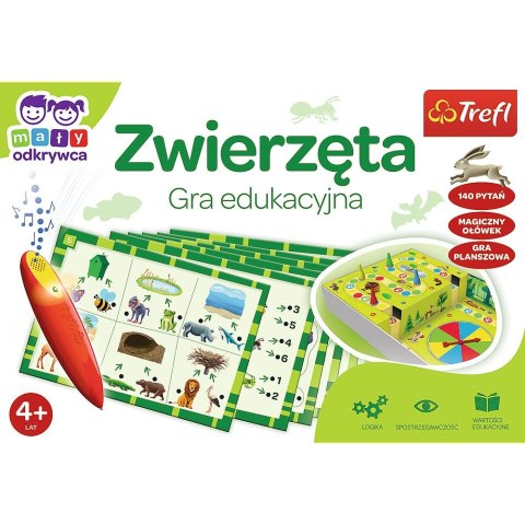 Gra edukacyjna Trefl Zwierzęta Mały Odkrywca i Magiczny Ołówek Zwierzęta Magiczny ołówek (02111) Trefl