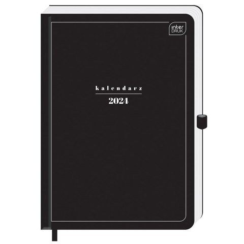 Kalendarz książkowy (terminarz) 5902277338044 Interdruk MAT+UV A5/384 A5 (Black) Interdruk