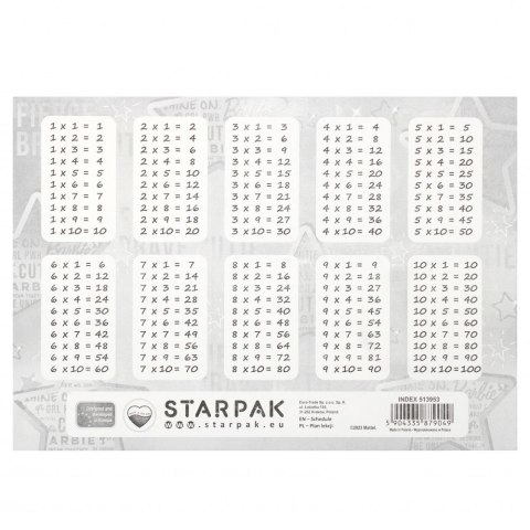 Plan lekcji Starpak Barbie St (513953) Starpak