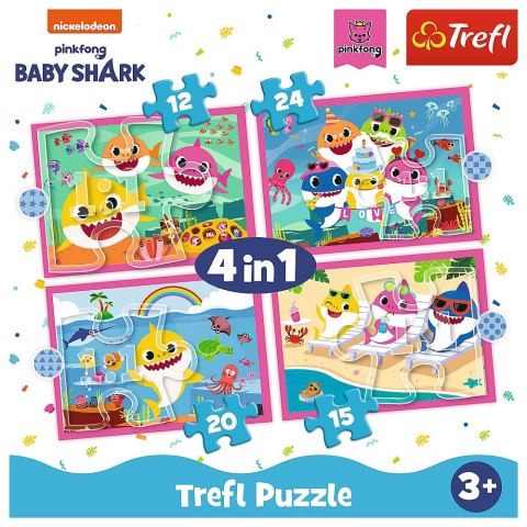 Puzzle Trefl 4w1 el. (34378) Trefl Puzzle Trefl 4w1 el. (34378) Trefl