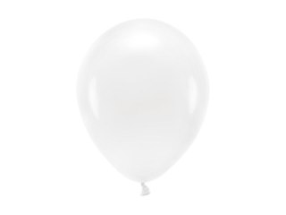 Balon gumowy Partydeco Pastel Eco Balloons biały 260mm (ECO26P-008) Partydeco