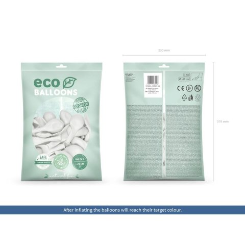 Balon gumowy Partydeco Pastel Eco Balloons biały 260mm (ECO26P-008) Partydeco Balon gumowy Partydeco Pastel Eco Balloons biały 260mm (ECO26P-008) Partydeco