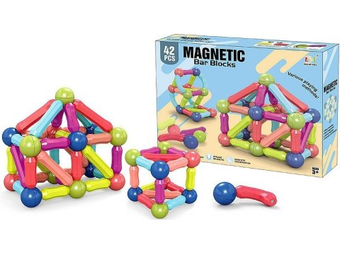 Klocki magnetyczne Adar 3D, 42 elem. (597518) Adar