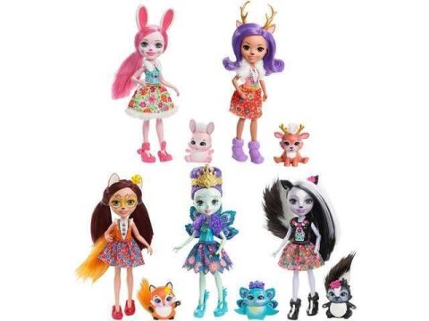 Lalka Mattel Enchantimals + zwierzątko mix (DVH87) Mattel