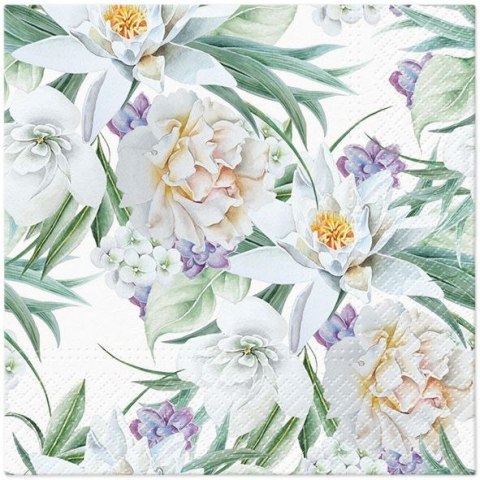 Serwetki Paw Orient Flowers mix nadruk bibuła [mm:] 330x330 (TL126100) Paw