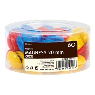 Magnes Grand mix śr. 20mm (CM-205/GR6020-20mm) 60 sztuk Grand