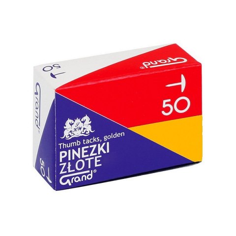 Pinezki Grand kolor: złoty 50 szt (G50) Grand