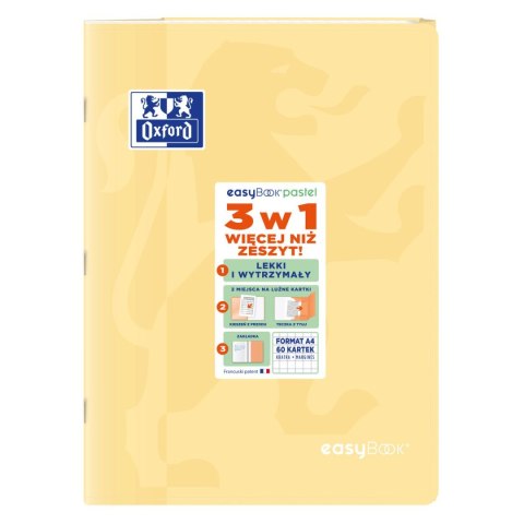 Zeszyt Oxford EASYBOOK PASTEL A4 60k. 90g krata (400161237) Oxford Zeszyt Oxford EASYBOOK PASTEL A4 60k. 90g krata (400161237) Oxford
