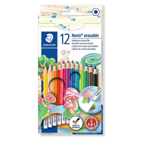 Kredki ołówkowe Staedtler Noris Club usuwalne 10 kol. (144 50) Staedtler