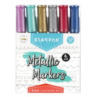 Marker permanentny Starpak akrylowy mix okrągła końcówka (497712) Starpak