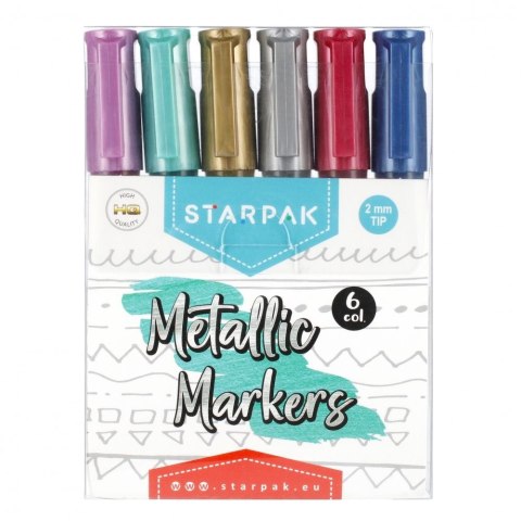 Marker permanentny Starpak akrylowy mix okrągła końcówka (497712) Starpak Marker permanentny Starpak akrylowy mix okrągła końcówka (497712) Starpak