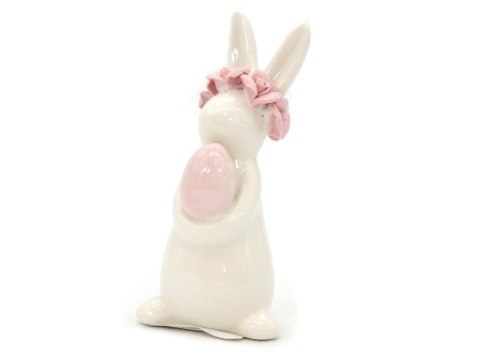 Ozdoba wielkanocna One Dollar zając ceramiczny z jajkiem (359178) One Dollar Ozdoba wielkanocna One Dollar zając ceramiczny z jajkiem (359178) One Dollar