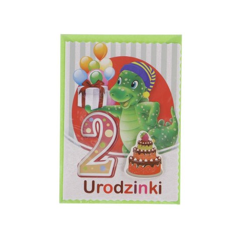 Kartka składana Top Graphic urodziny 1-5 lat B6 (5907786924894) Top Graphic