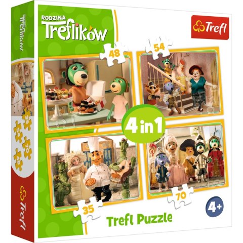 Puzzle Trefl 4w1 el. (34318) Trefl Puzzle Trefl 4w1 el. (34318) Trefl
