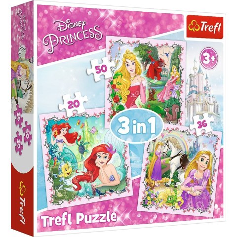 Puzzle Trefl Spricess 3w1 3w1 el. (34842) Trefl Puzzle Trefl Spricess 3w1 3w1 el. (34842) Trefl