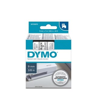 Taśma Dymo D1 9mm x 7m przezroczysta/czarny nadruk Dymo