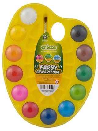 Farby akwarelowe Cricco 12 kolor. (CR361K12 HL) Cricco