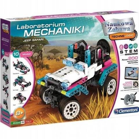 Klocki konstrukcyjne Clementoni Laboratorium Mechaniki Jeep Safari (CLM50123) Clementoni