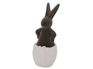 Ozdoba wielkanocna One Dollar królik z jajkiem ceramiczny 19cm (358850) One Dollar