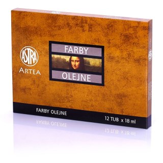 Farba olejna Artea kolor: mix 18ml 12 kolor. Artea