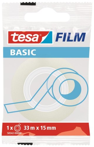 Taśma biurowa Tesa Basic 15x33 [mm x m] (58542-0000-00) Tesa