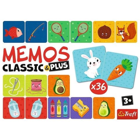 Gra pamięciowa Trefl Memos Classic & Plus, Logic (02272) Trefl