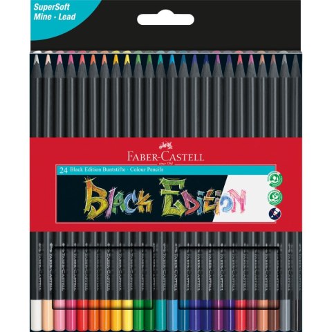 Kredki ołówkowe Faber Castell Black Edition 24 kol. (116424) Faber Castell