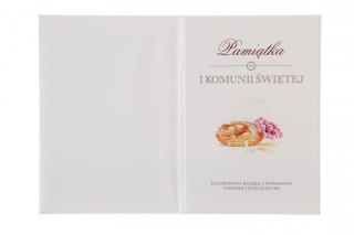 Pamiątka z komunii świętej Merigraf Komunia satyna (9788365430205) Merigraf