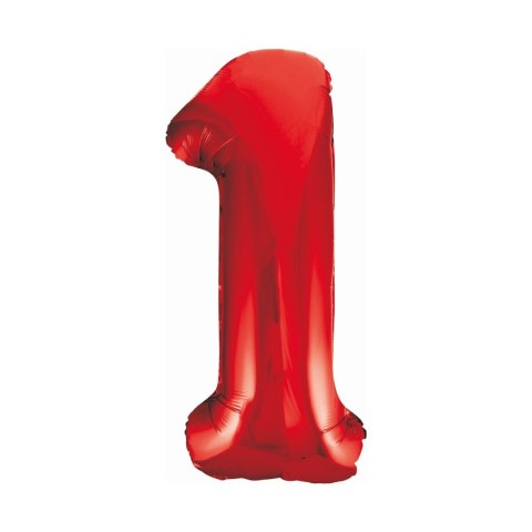 Balon foliowy Godan cyfra 1 czerwona 85cm 40cal (BCHCW1) Godan Balon foliowy Godan cyfra 1 czerwona 85cm 40cal (BCHCW1) Godan