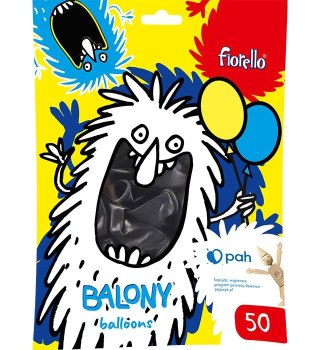 Balon gumowy Fiorello metal czarny 10cal (170-2629) Fiorello