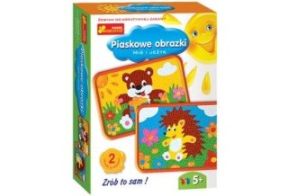 Zestaw kreatywny do składania Ranok Creative PIASKOWE OBRAZKI MIŚ I JEŻYK (03583) Ranok Creative