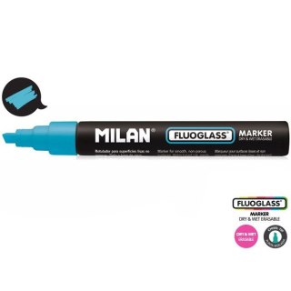 Marker specjalistyczny Milan do szyb fluo niebieski 2,0-4,0mm ścięta końcówka (591295212) Milan