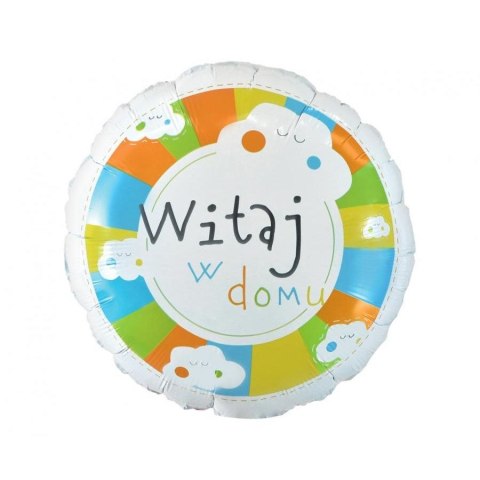 Balon foliowy Godan Witaj w domu 18cal (FG-OWWD) Godan