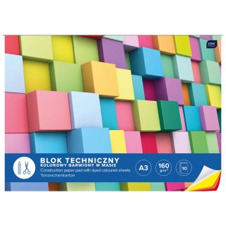 Blok techniczny Interdruk A3 mix 170g 10k (BLTA3K) Interdruk