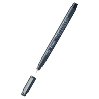 Cienkopis Pentel POINTLINER czarny czarny 0,3mm 1kol. (S209-03A) Pentel